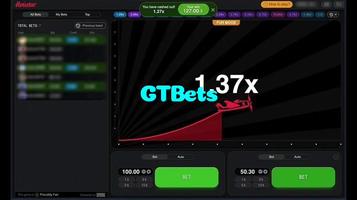 available types of GTBets bet including pre-match live express and system bets